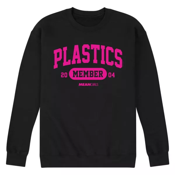

Мужская флисовая толстовка Mean Girls Plastics Member Licensed Character, черный