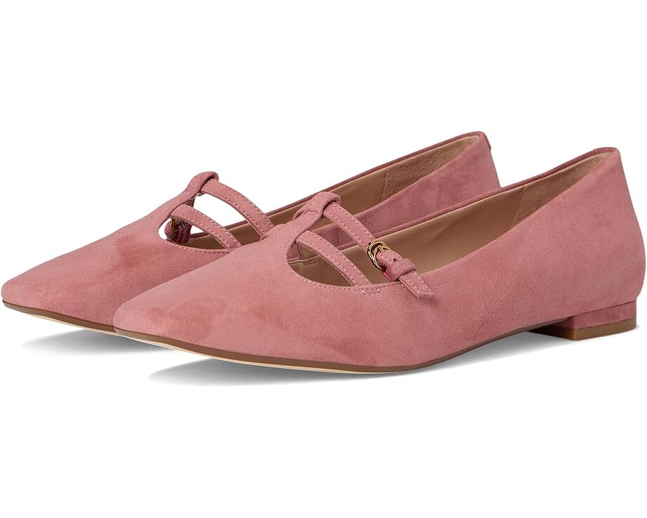 

Туфли на плоской подошве Cole Haan Brigid T-Strap Ballet Flat, цвет Rouge Suede