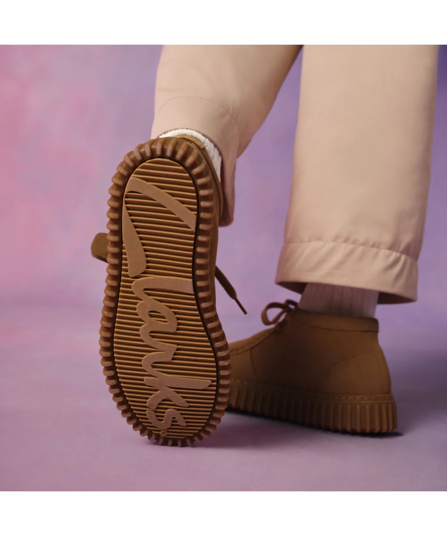 Мужские мокасины из замши с амортизацией Torhill Hi Clarks коричневые — фото 4