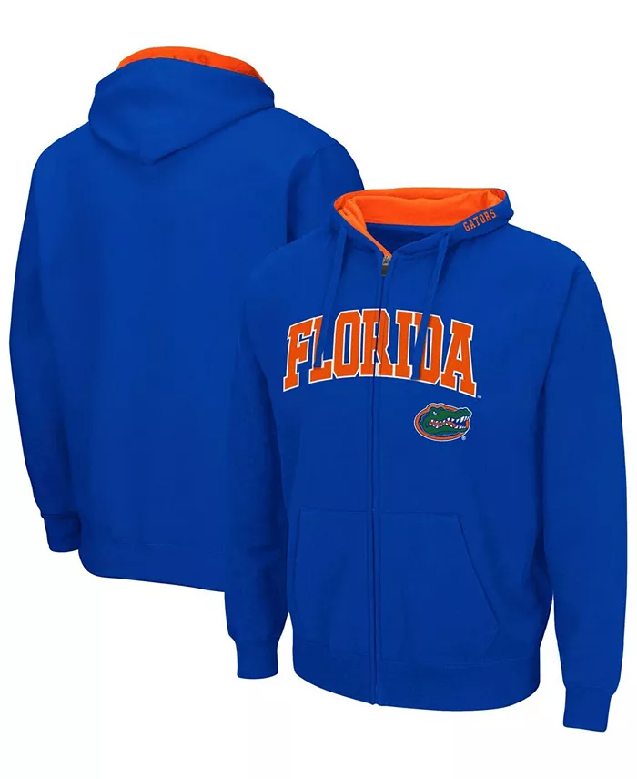 

Мужская толстовка Florida Gators Arch Logo 3.0 с молнией по всей длине Colosseum, синий