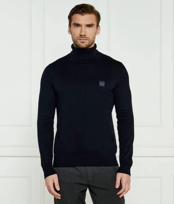 Водолазка Акиро С regular fit Boss Orange, темно-синий