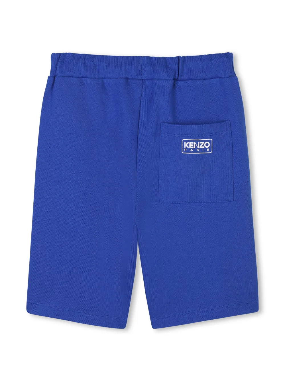 Спортивные шорты из органического хлопка Kenzo Kids, синий — фото 2