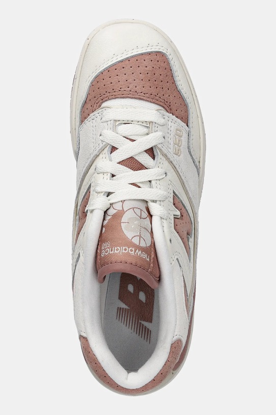 Кожаные кроссовки New Balance, бежевый — фото 3