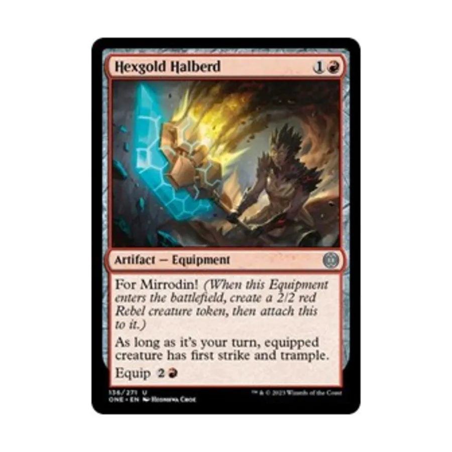 

CCG Хексзолотая алебарда (U), MTG - Phyrexia: All Will Be One