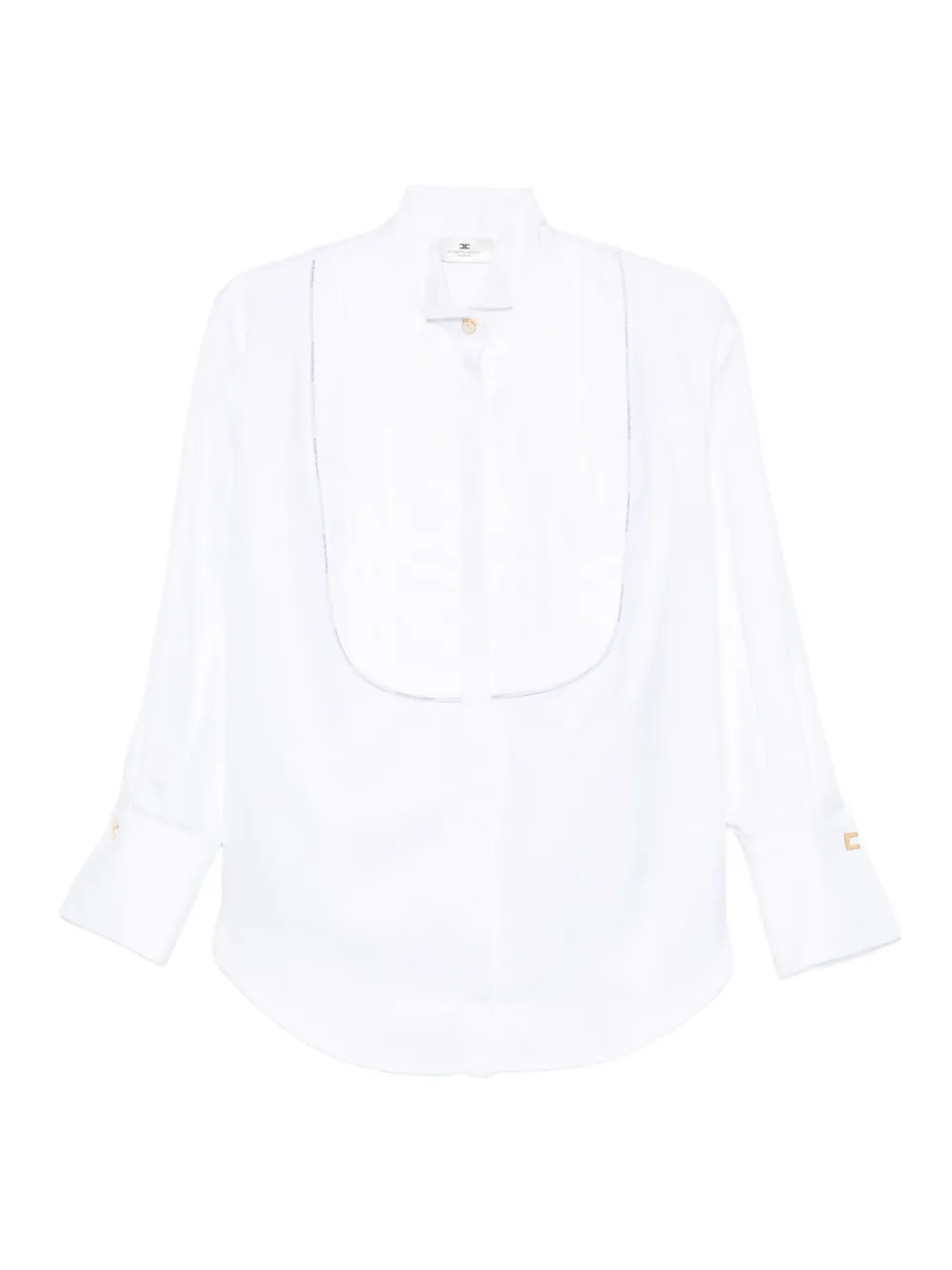 

Рубашка со вставками Elisabetta Franchi, белый