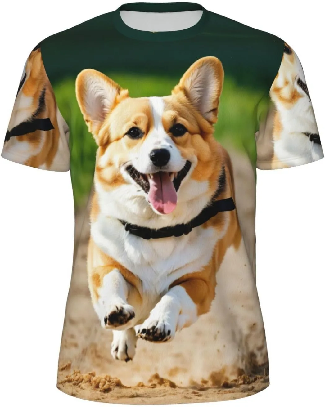 

Футболка с принтом Corgi для спорта и повседневной носки LIXLZH