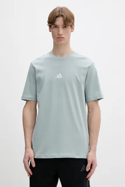 Футболка хлопковая bawełniany Adidas, бирюзовый