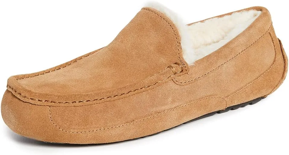 Мужские домашние тапочки Ascot без шнурков Ugg, каштановый