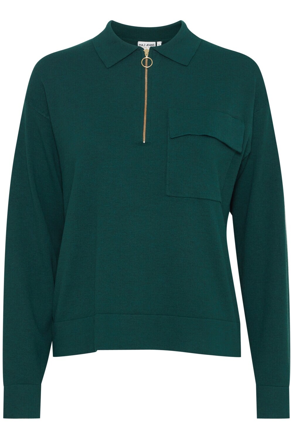 

Свитер Pulz Jeans, зеленый