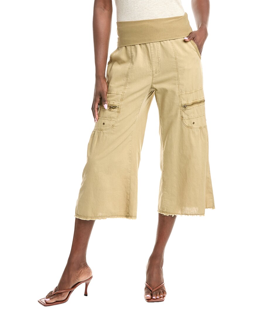 

Кроп-брюки XCVI Wearables Paschal из льняной смеси, бежевый