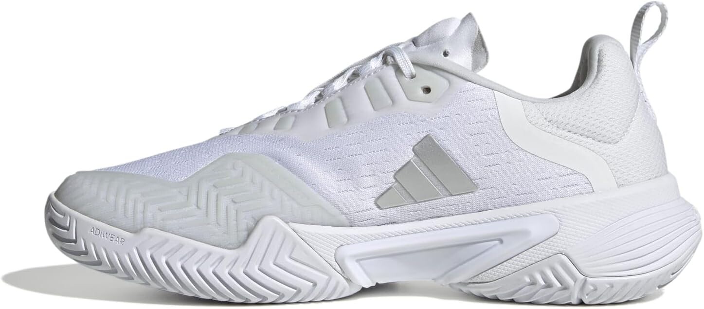 Кроссовки Barricade adidas, цвет Footwear White/Silver Metallic/Grey One — фото 3