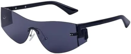 

Стильные, модные, персонализированные солнцезащитные очки без оправы для мужчин и женщин в элегантном панк-стиле с защитой от ультрафиолета UV400 MTZJH, C1