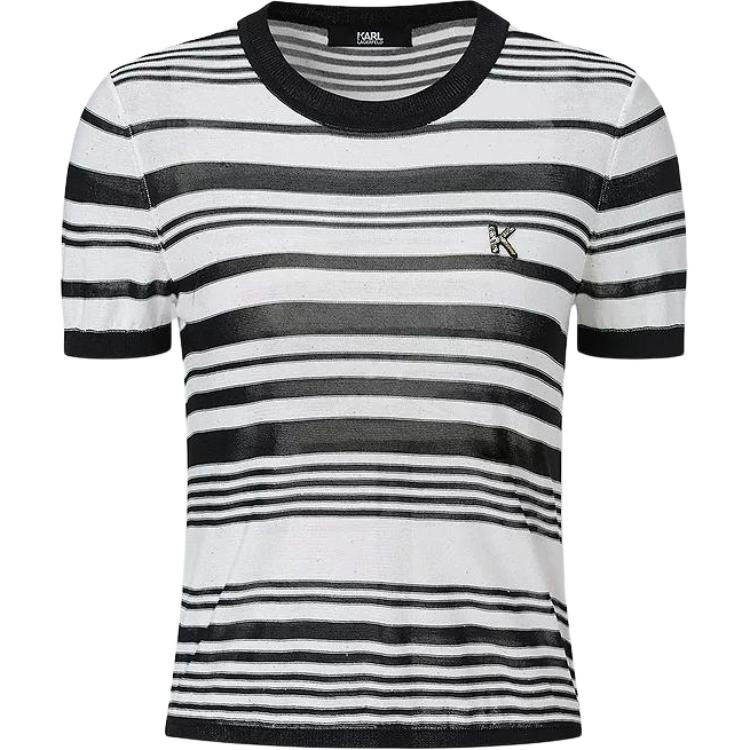 

Трикотаж KARL LAGERFELD SS25 для женщин KARL LAGERFELD / Karl Lagerfeld Jeans, черный белый