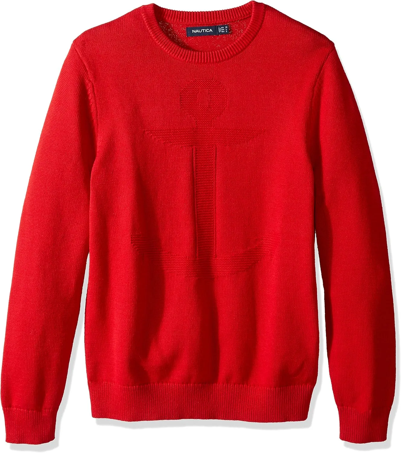 

Nautica мужской свитер с длинным рукавом и якорным принтом