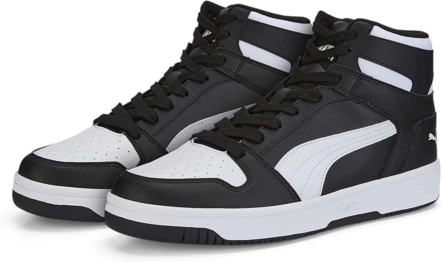 Мужские кроссовки PUMA Rebound Layup Mid, черно-белый — фото 3