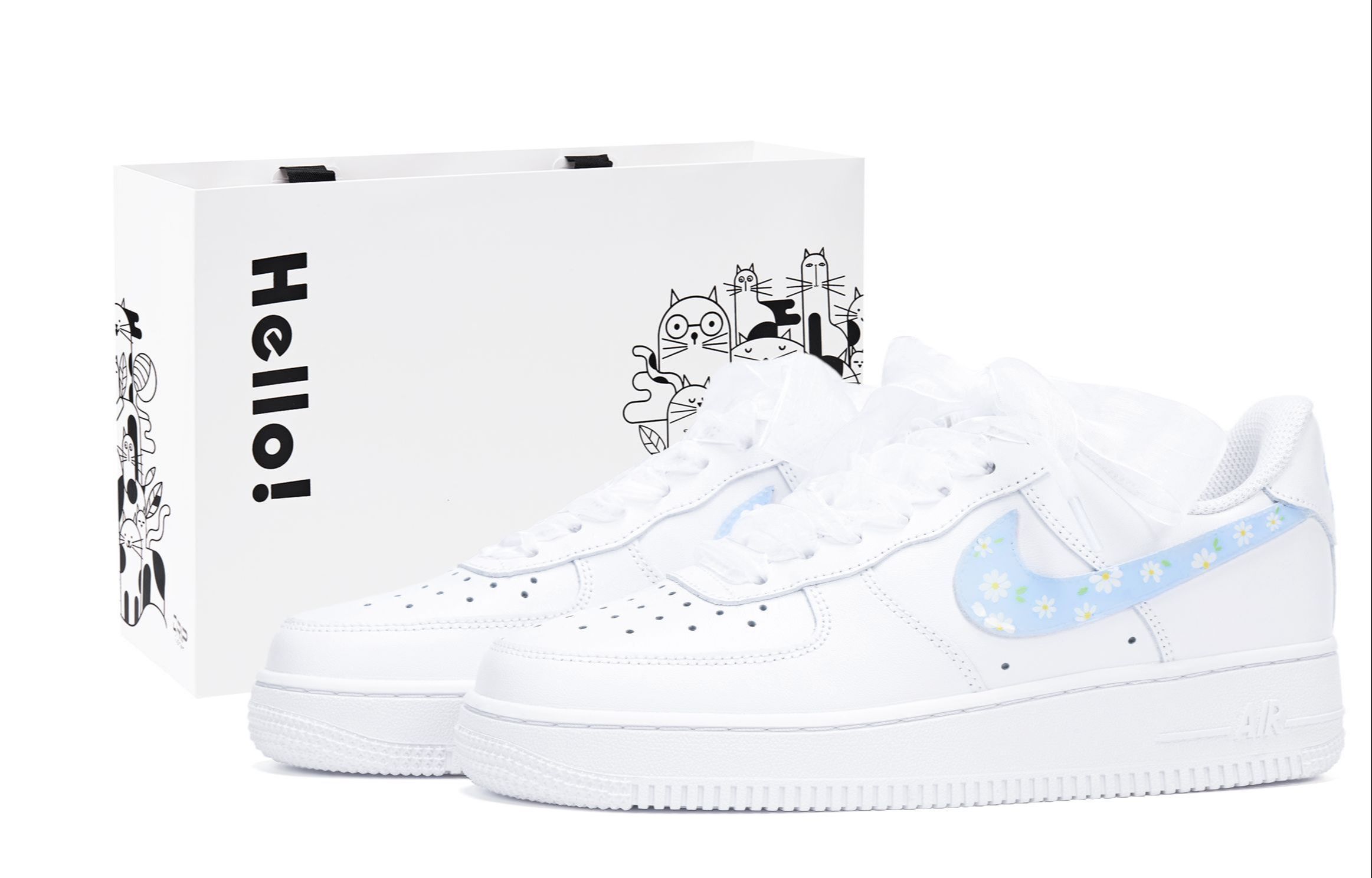 

Nike Кроссовки Air Force 1 устойчивые к истиранию низкие унисекс белые, цвет White