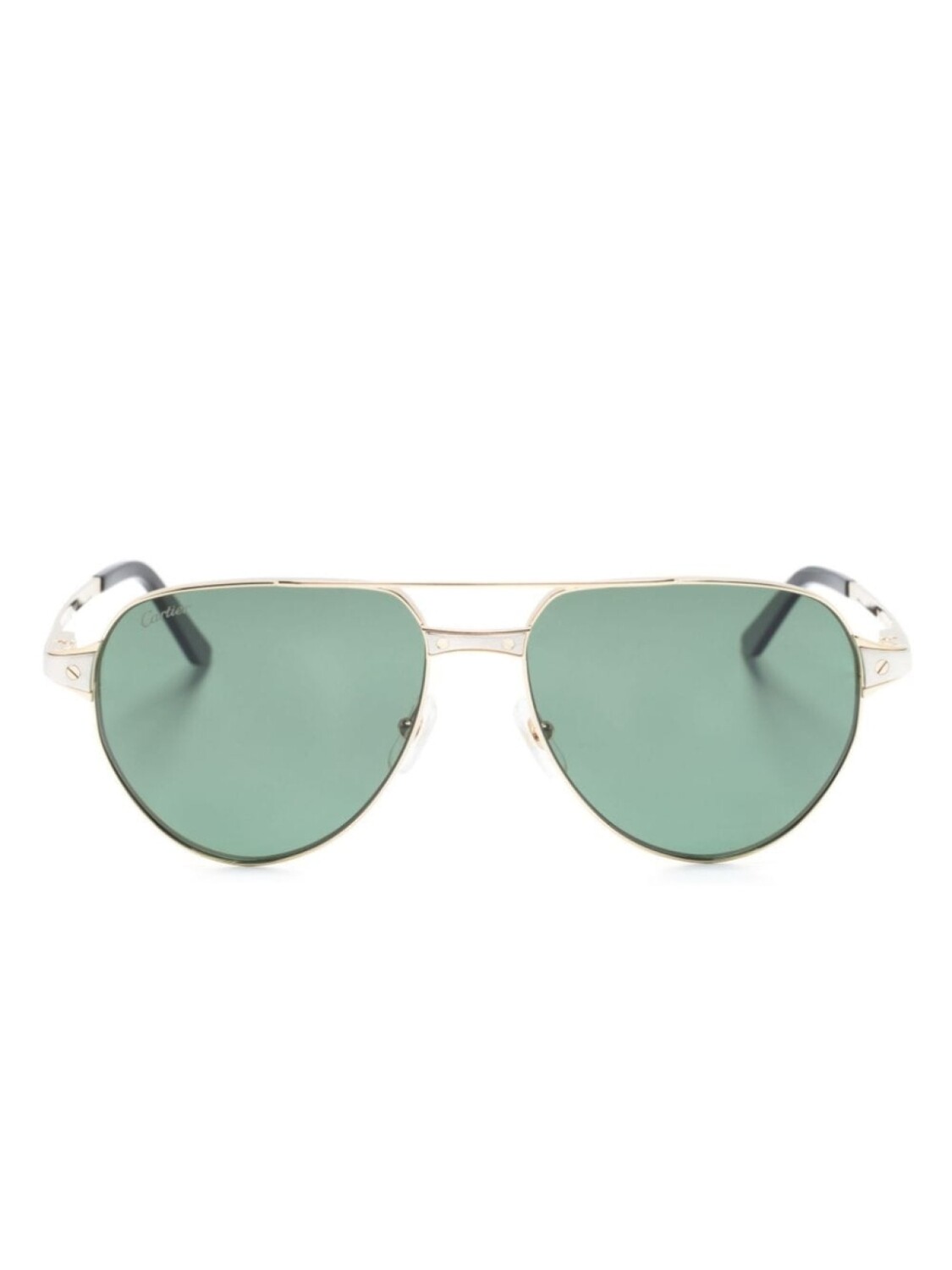

Cartier Eyewear солнцезащитные очки Santos de Cartier, золотистый