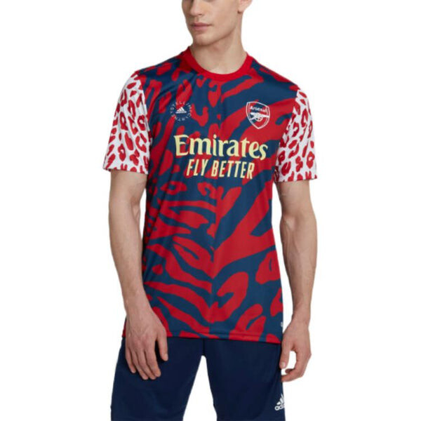 Футболка x stella mccartney кроссовер arsenal fc предматчевая футболка футбол футбол футболка Adidas, мульитколор — фото 3