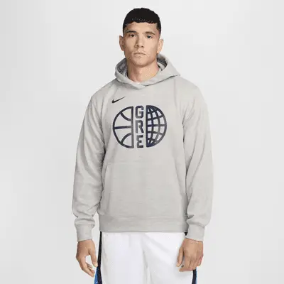 

Худи Nike Greece Practice, цвет Dark Grey Heather/Obsidian