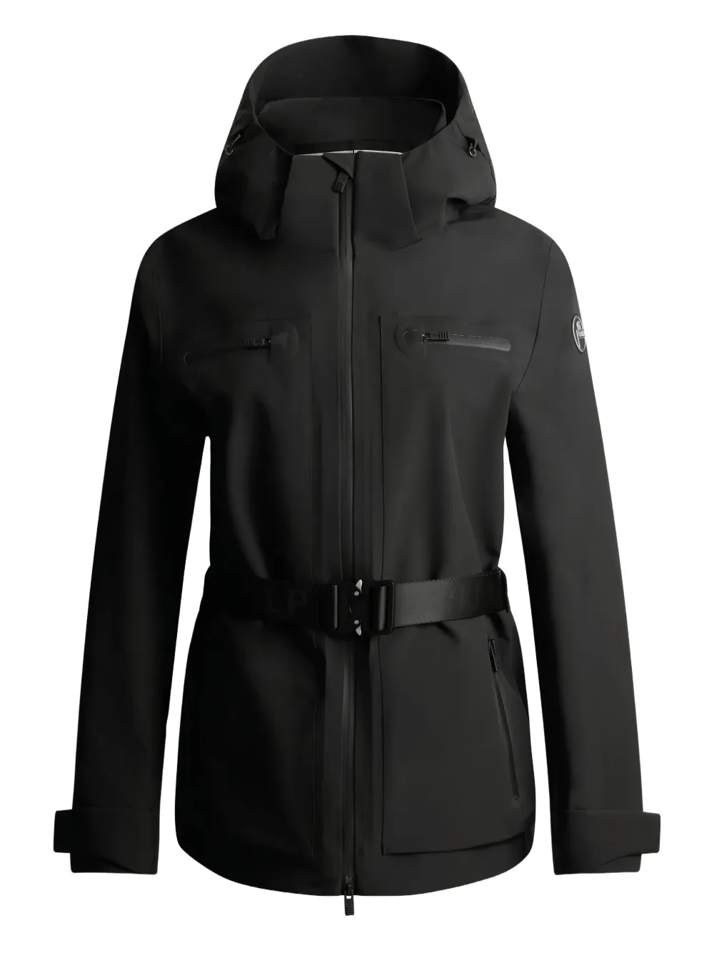 

Лыжная куртка со съемным капюшоном и поясом Fusalp, черный