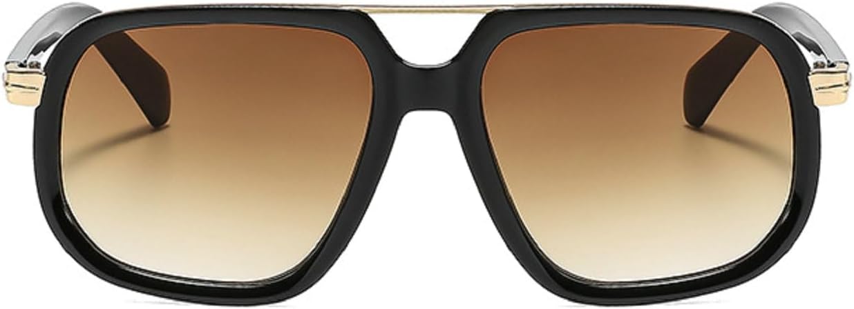 

Модные женские солнцезащитные очки-пилот с двойной перемычкой, очки в стиле 90-х, защита от ультрафиолета UV400, популярные мужские солнцезащитные очки-пилот mincl, C5