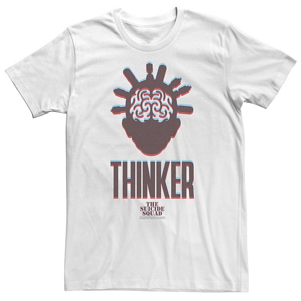 

Футболка Big & Tall The Suicide Squad Thinker красная и синяя Licensed Character