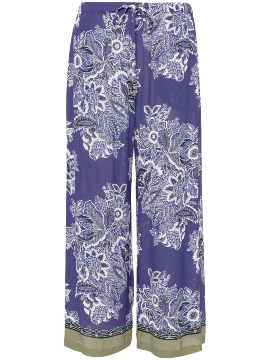 

ETRO брюки с цветочным принтом, синий