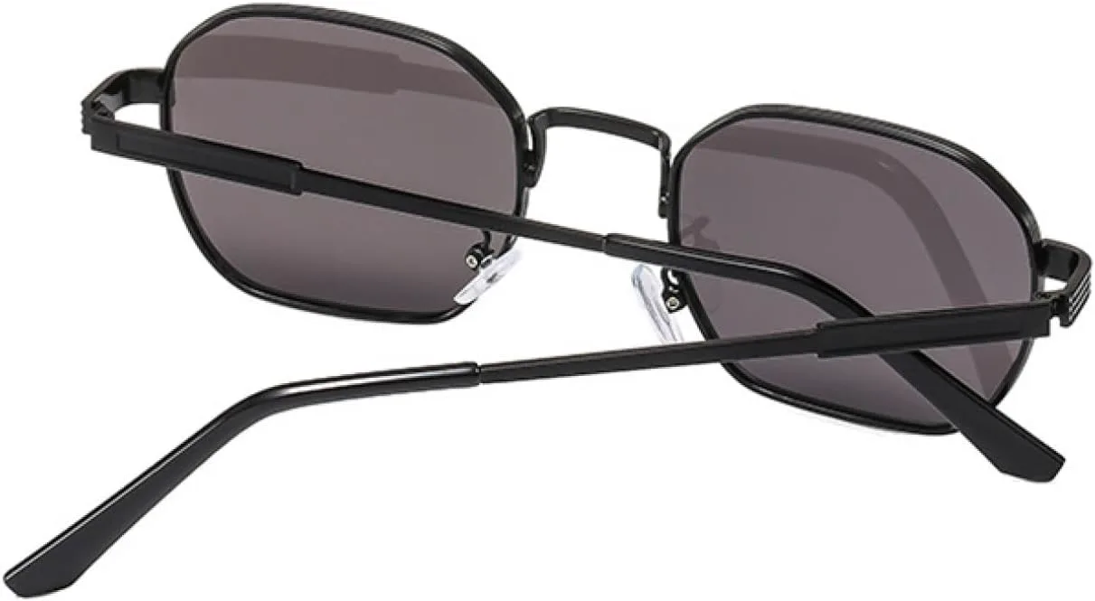 

Ретро-солнцезащитные очки для женщин, модные, черные с градиентом, металлическая оправа, разноцветные, в стиле панк, защита от УФ-излучения UV400 VVTWSSW, Gold-brown