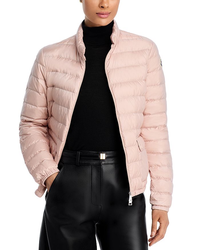 

Пуховик Lans Moncler, розовый