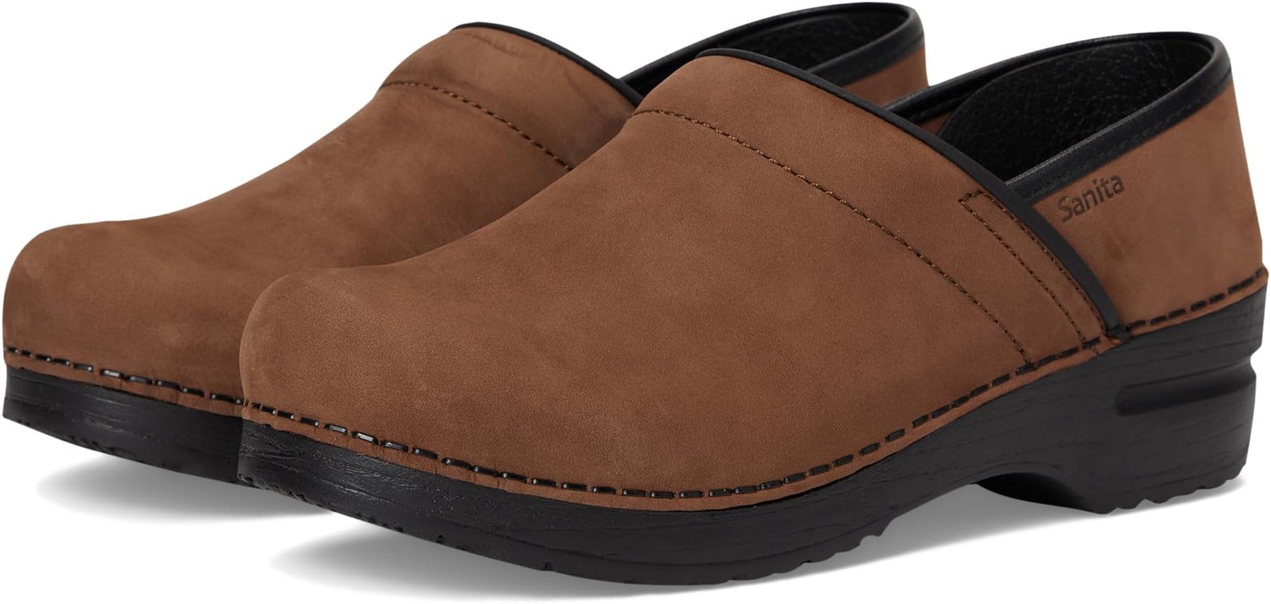 Сабо Sanita Professional Oiled Nubuck, цвет Chocolate