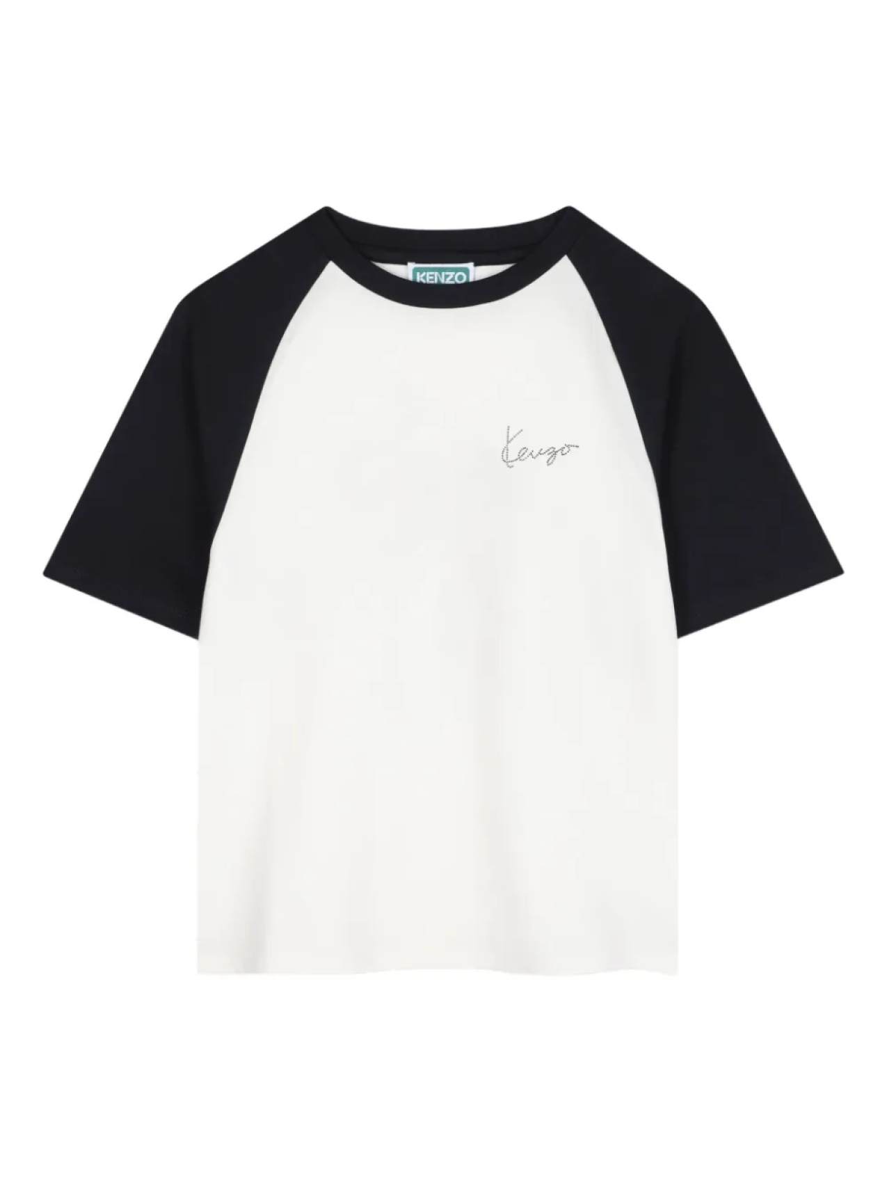 

Футболка реглан с принтом тигра Kenzo Kids, белый