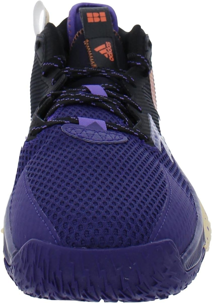 Кроссовки Adidas для взрослых унисекс Dame 8, желтый/фиолетовый — фото 3