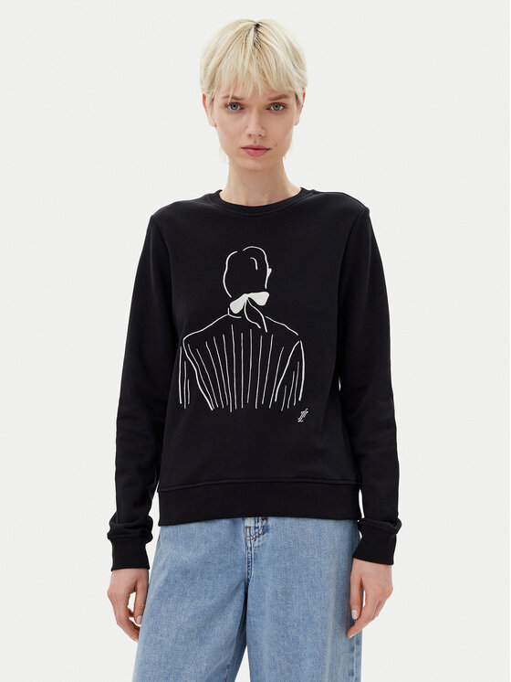 

Толстовка обычного кроя A2W20056 Karl Lagerfeld, черный