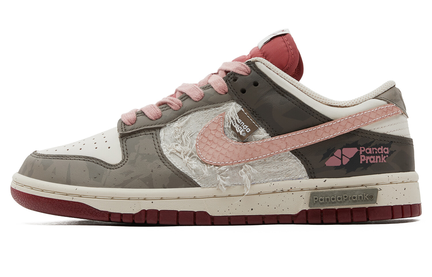 

Кроссовки Nike Dunk Skateboarding Shoes Women's Low-top Rice Flour Brown, коричневый