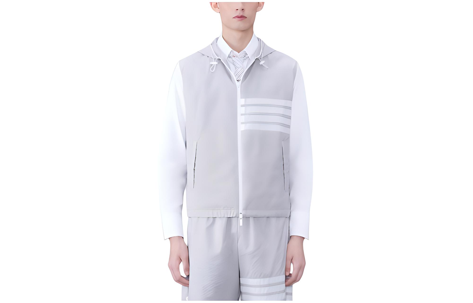 

Серая жилетка THOM BROWNE для мужчин, Серый, Серая жилетка THOM BROWNE для мужчин