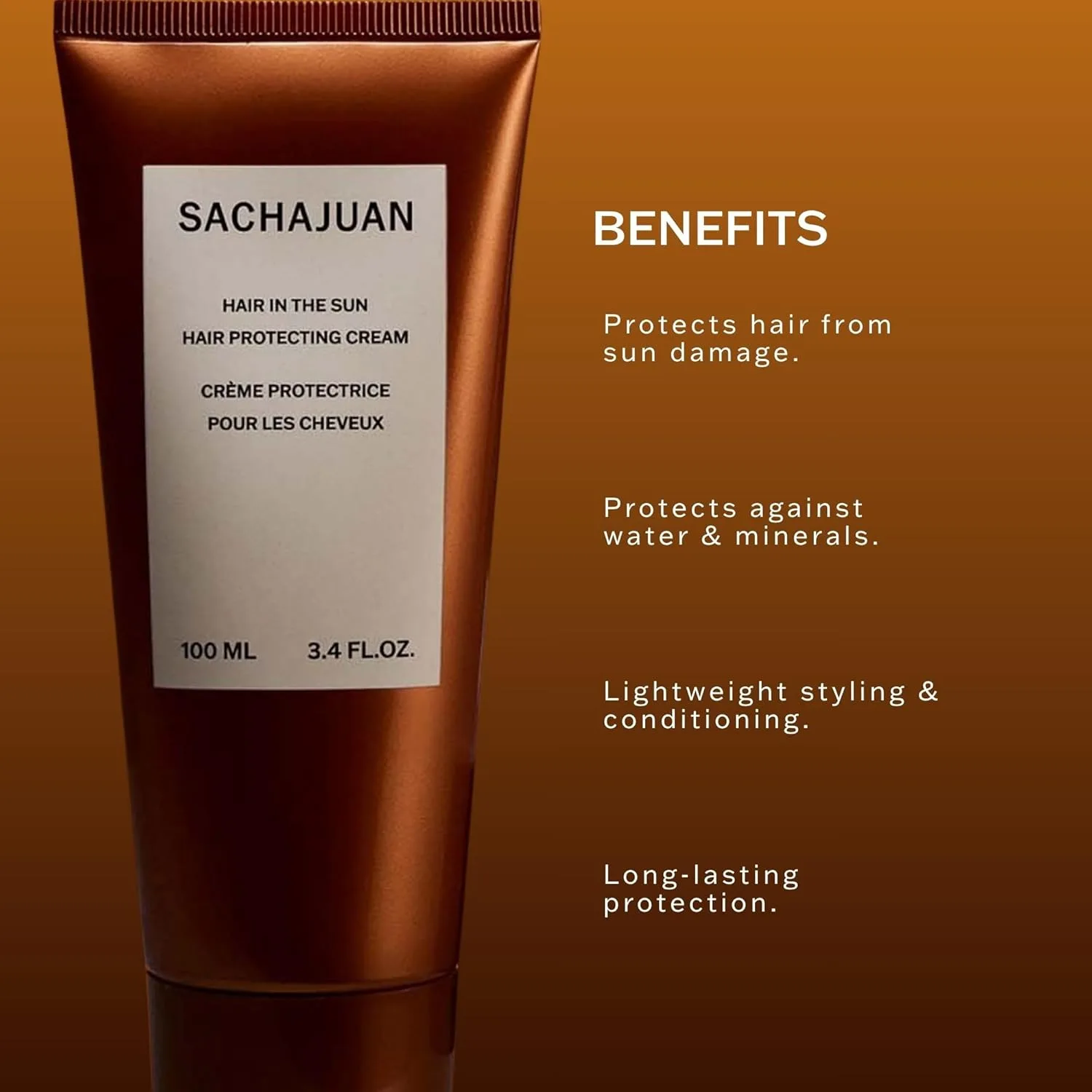 Несмываемый кондиционер Несмываемый уход SACHAJUAN Hair In The Sun, защита от солнца и УФ-лучей, для всех типов волос, прозрачный — фото 2