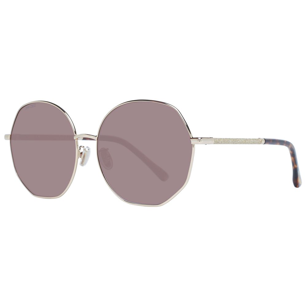 

Золотые женские солнцезащитные очки Jimmy Choo Eyewear