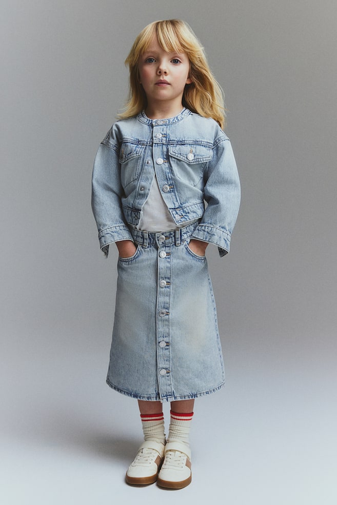 

Юбка джинсовая А-силуэта H&M, голубой