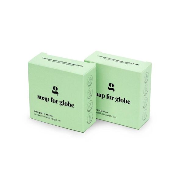 Набор: шампунь, 80 г + кондиционер для жирных волос, 50 г. Soap For Globe Balance — фото 3