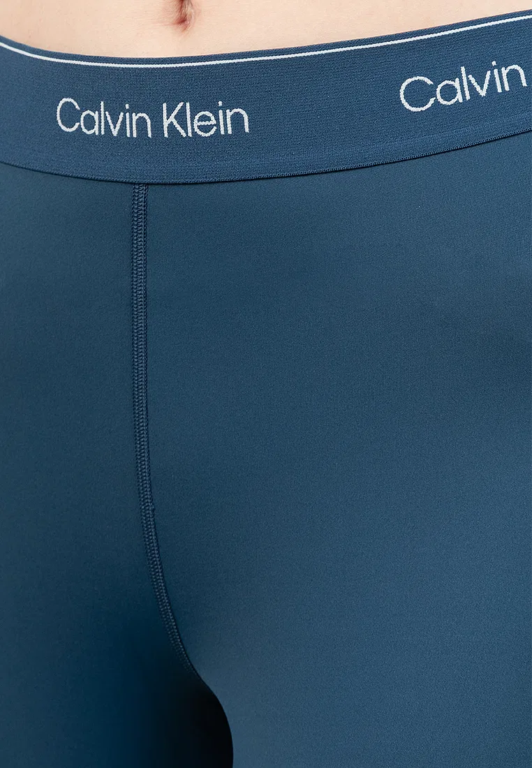 Леггинсы, 7/8 длины, Calvin Klein Sport, синий — фото 3