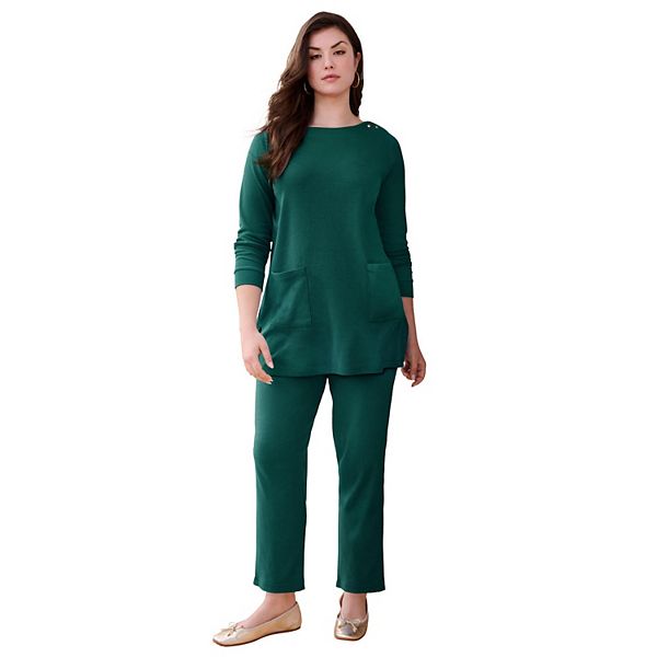 

Женская туника с застежкой на пуговицы и лодочкой Roaman'S, Emerald Green, Зеленый, Женская туника с застежкой на пуговицы и лодочкой Roaman'S, Emerald Green