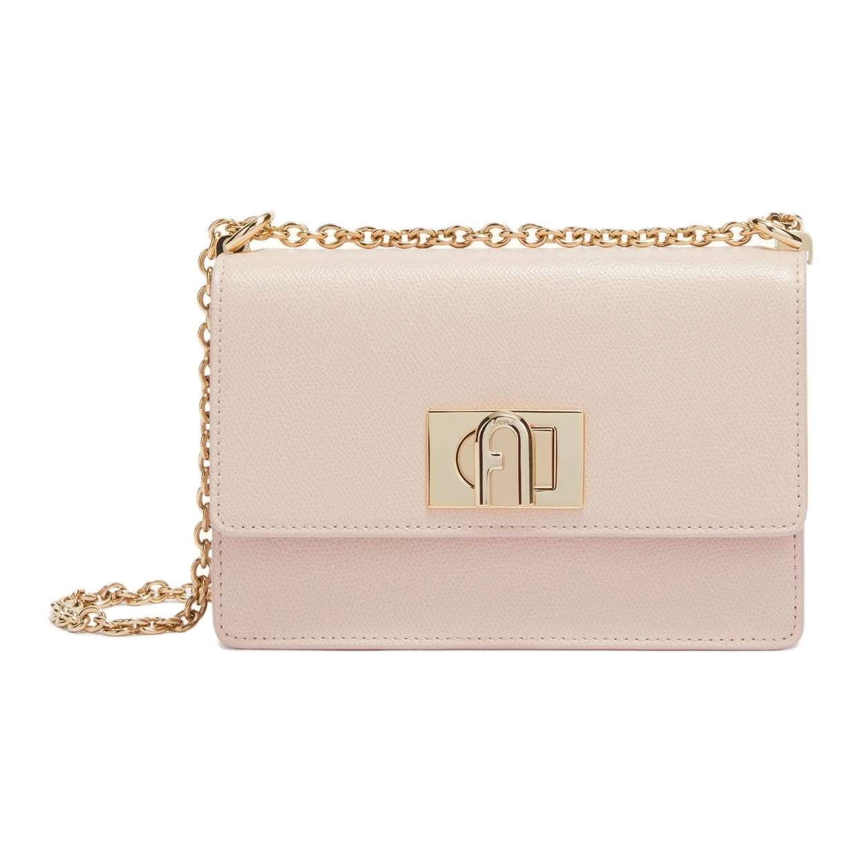 

Furla Кожаная мини-сумка через плечо женская розовая