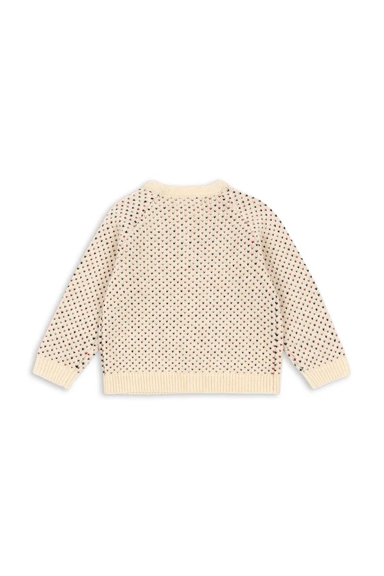 Детский кардиган с добавлением шерсти BILLI KNIT CARDIGAN Konges Sløjd, бежевый — фото 2