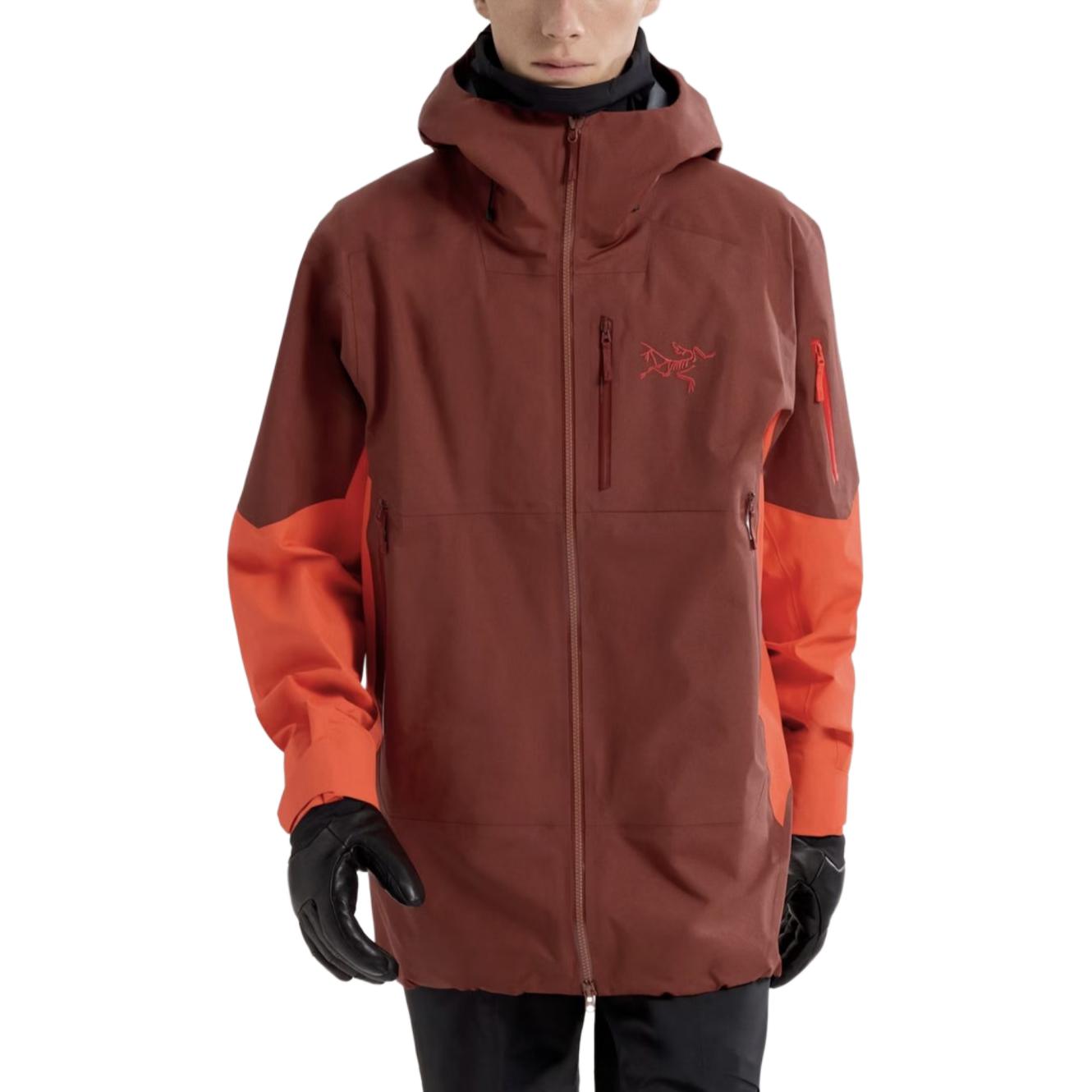 

Arcteryx Куртка SABRE SV мужская, Redwood Brown/Warm Sun Orange/Sequoia/Solaris