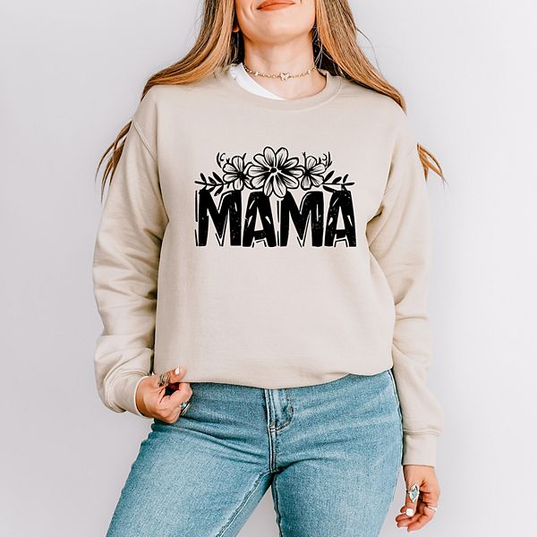 

Свитшот Mama с цветочным принтом Simply Sage Market