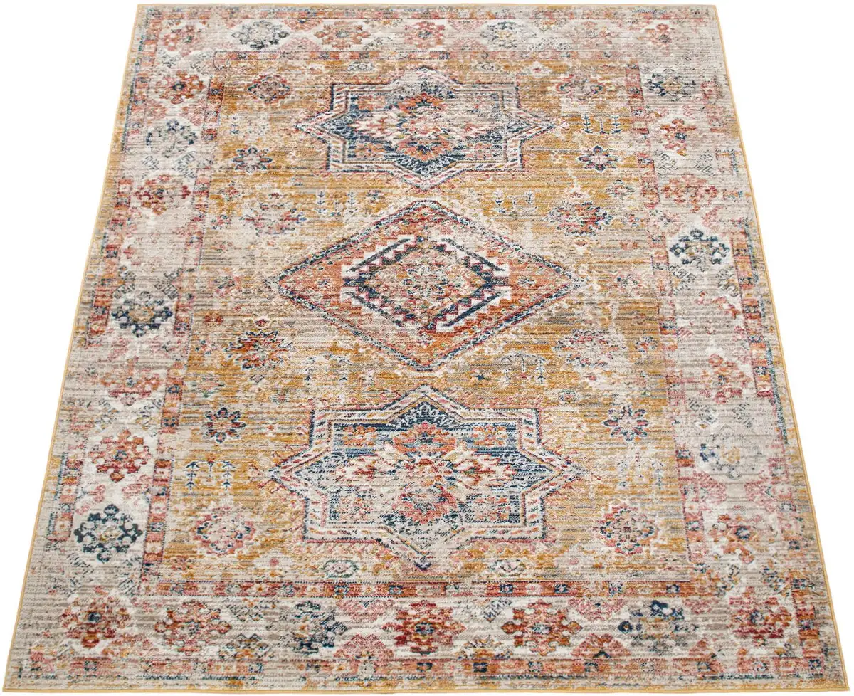 

Ковер Paco Home "Herbete 732", прямоугольный, короткий ворс, восточный стиль, винтажный дизайн 140х200 см, цвет gelb