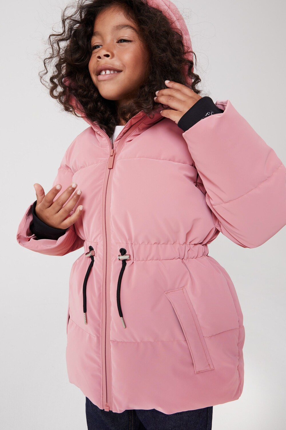 

Розовая дождевая сумка для девочек Устойчивое листовое пальто Paul Smith Paul Smith Junior, розовый