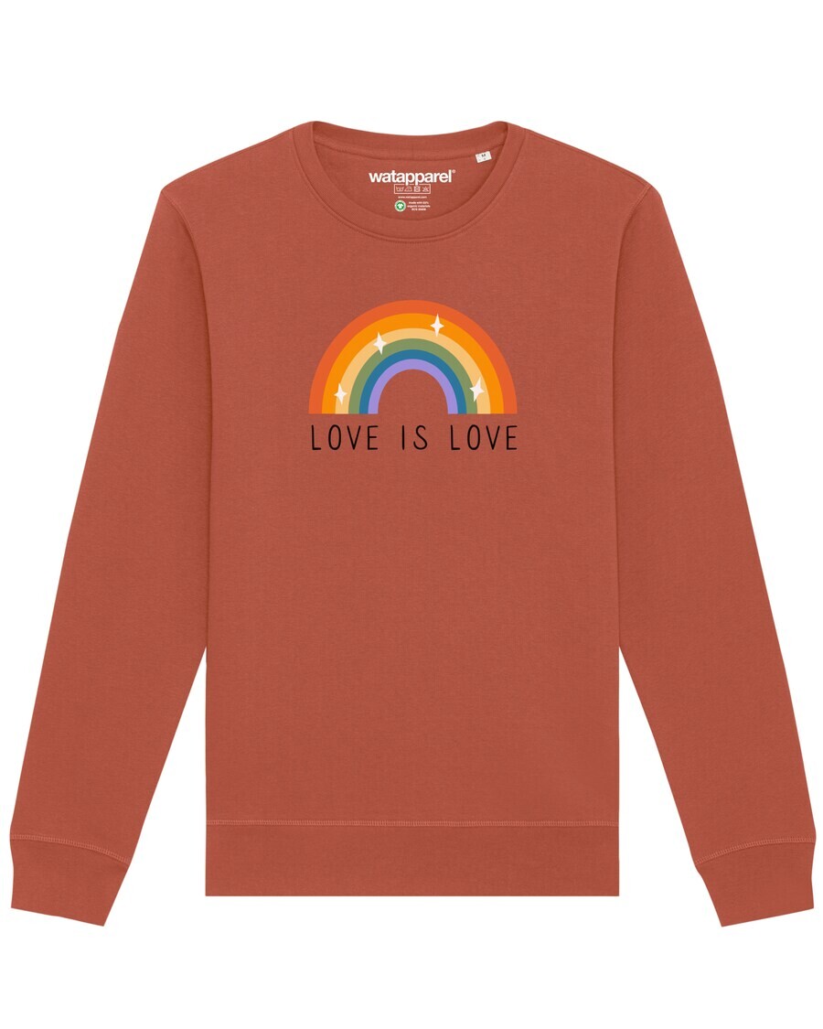 

Свитер Watapparel Sweatshirt Love is Love, светло-коричневый