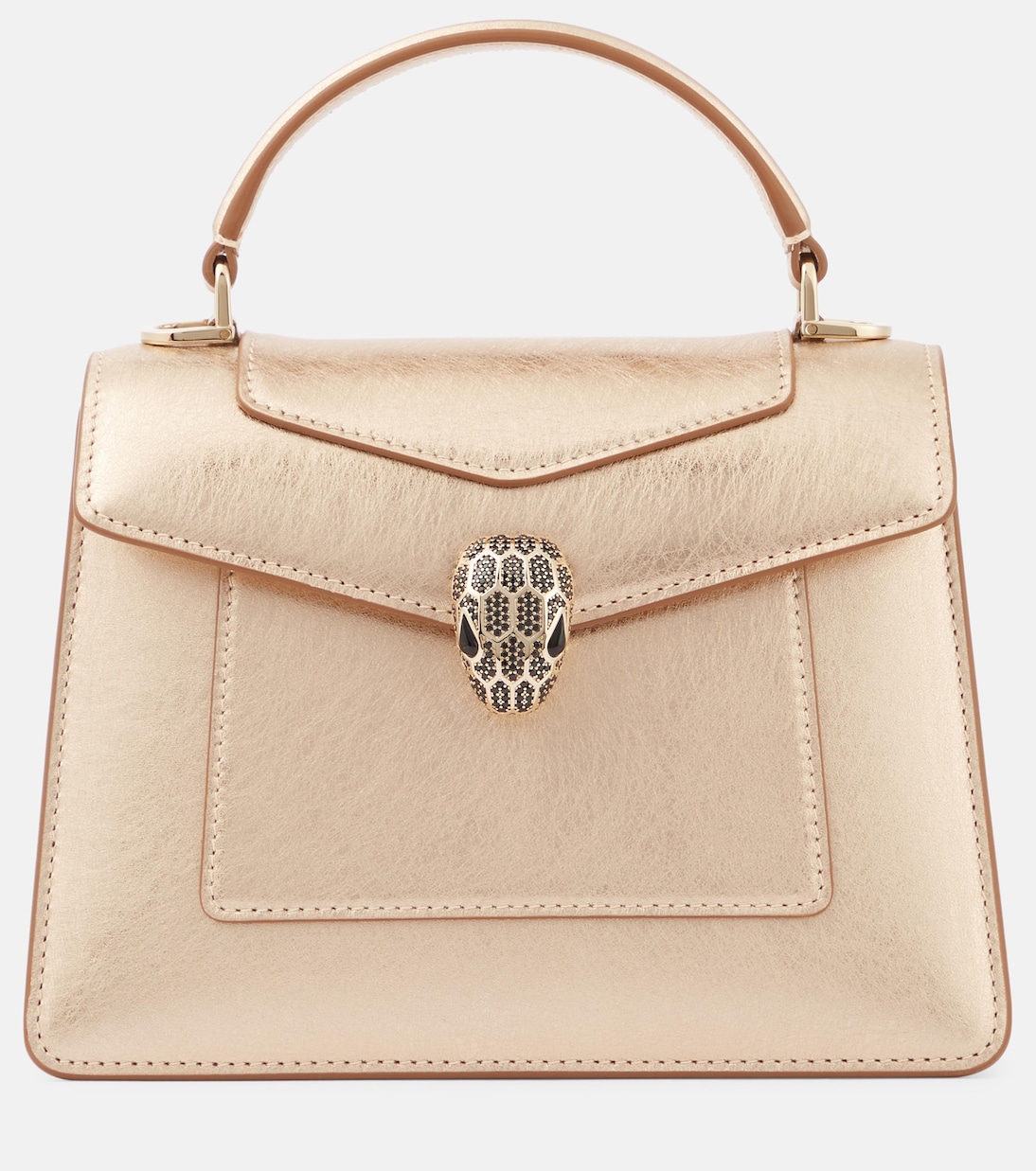 

Сумка Serpenti Forever Medium из кожи Bvlgari, Light Gold