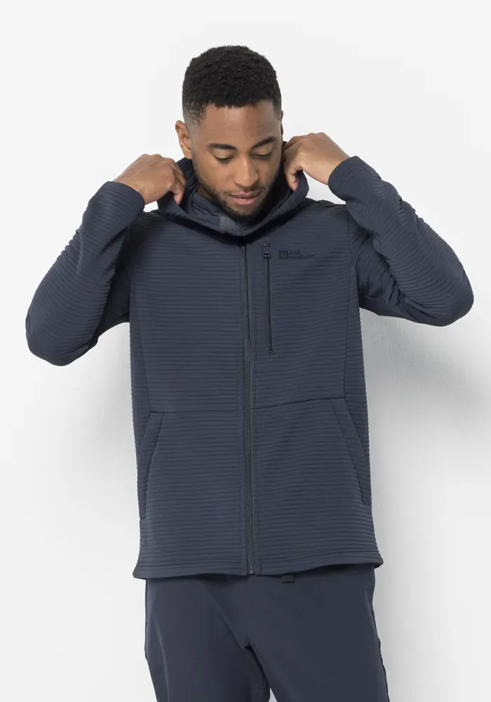 

Флисовая куртка Jack Wolfskin "MODESTO HOODED JKT MEN", с капюшоном, синий